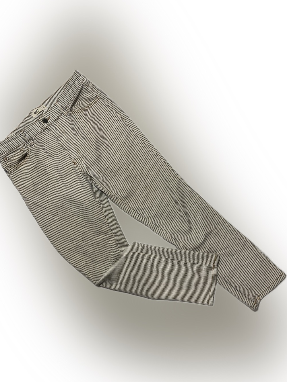 Oat New York Black & White Pinstripe Skinny Pants